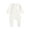 White, variant on Busydd Baby Romper 3-18 Months Trendy Zipper Knit Ribbed Infant Boy Clothes Comfy Solid Color Round Neck Long Sleeve Newborn Clothes Onesie 3-6 Months