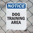 thumbnail image 5 of (2 Pack) Dog Training Area OSHA Notice Sign 10 Inch X 14 Inch Indoor / Outdoor Rust-Free Aluminum Metal Signs for Workplace, Workshop, and Construction Site, Made in the USA, 5 of 8