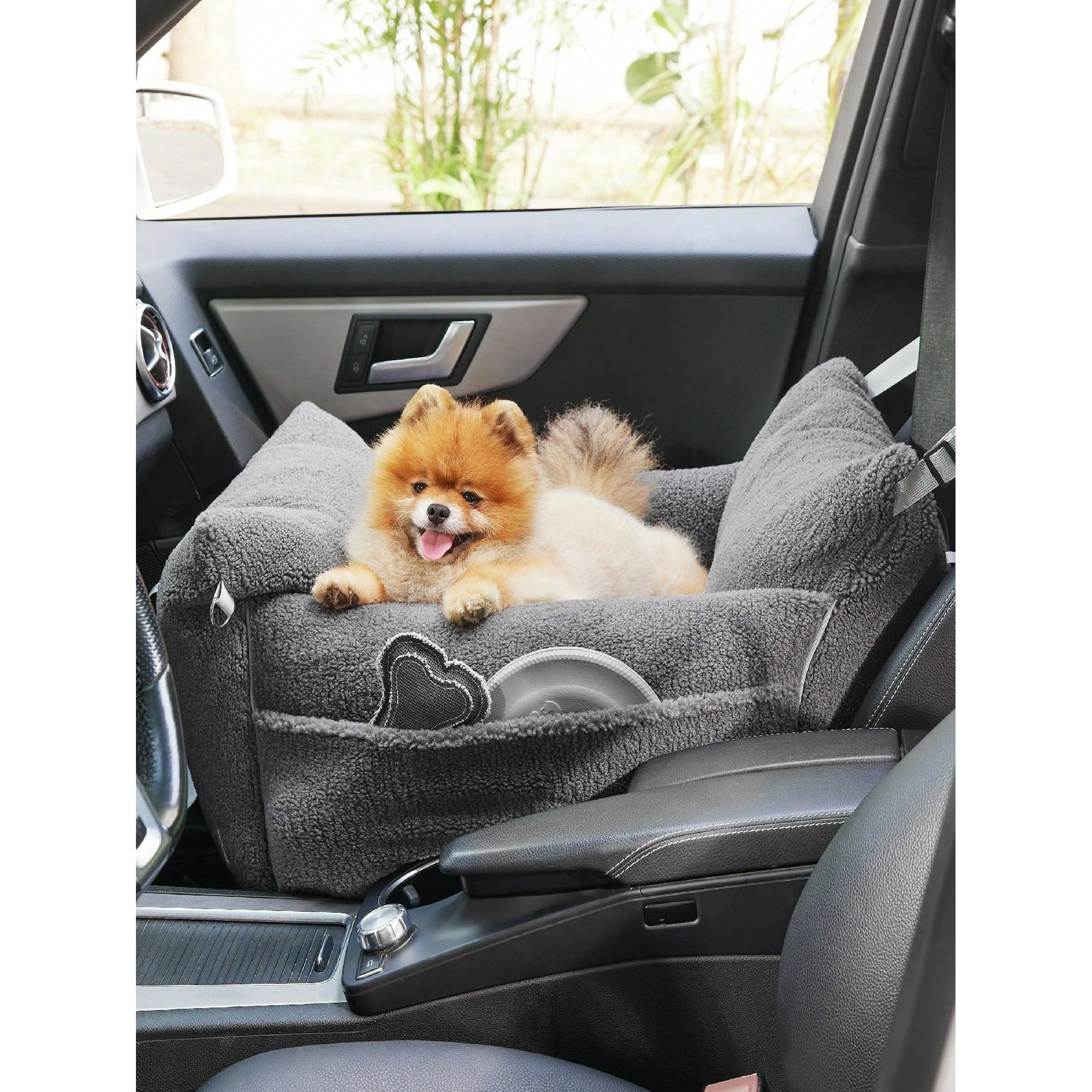 Lesure Car Seat For Small Dogs Waterproof Dog Booster Seat For Car With Storage Pockets Clip On Safety Leash And Thickened Memory Foam Filling Pet Walmart