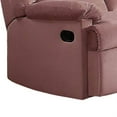 thumbnail image 4 of Karry Manual Recliner Loveseat, Pink Velvet, Solid Wood, 53 Inch, 4 of 6