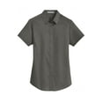 thumbnail image 5 of Port Authority Ladies Short Sleeve SuperPro Twill Shirt-3XL (Sterling Grey), 5 of 6