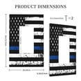 thumbnail image 3 of Fuzoiu Thin Blue Line Flag Print Single Duplex Outlet Cover Plate, Light Switch Cover, for Receptacle Light Switch, Switch Cover Decorative Wallplate-Style U, 3 of 6