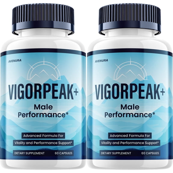 VigorPeak for Men Capsules – Vigor Peak Advanced Formula Natural Supplement Pills for Active Lifestyle, 2 Pack, 120 Capsules