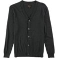 thumbnail image 1 of Tasso Elba Mens Supima Cotton Cardigan Suéter, Gris, Mediano, 1 of 1