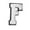 F, variant on Fdelink Glitters Iron On Letters Sew On Embroidered English Alphabet Applique Adhesive Repair for Fabric Clothing Shirts Jeans, Embroidered Patches