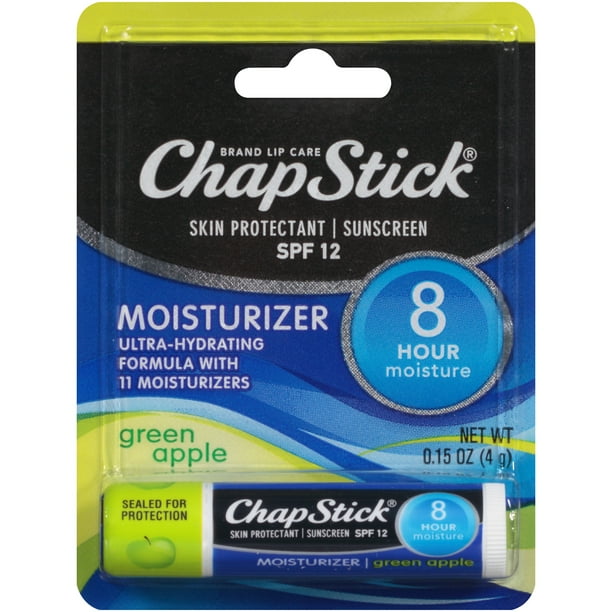 ChapStick® Moisturizer Green Apple SPF 12 Skin Protectant & Sunscreen 0