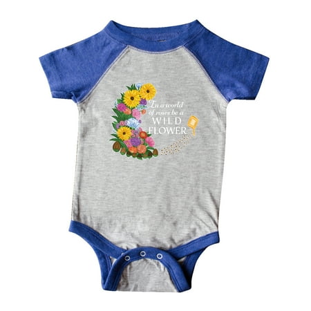 

Inktastic In a World of Roses be a Wild Flower Gift Baby Boy or Baby Girl Bodysuit
