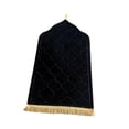 thumbnail image 3 of Irregular Prayer Rug Portable Blanket for Cafe Indoor Office Living Room Holiday Black, 3 of 9