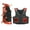 Black With Red, variant on Junior Youth Bull Riding Pro Rodeo Leather Protective Vest Chaps