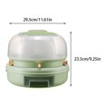 thumbnail image 3 of Distributeur de Riz PP Remplacement 360 Degrés Anti-Humidité Multi Grille Contrôle par Bouton Accessoires de Seau de Cuisine 1 Couche Vert Clair, 3 of 9