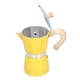 thumbnail image 5 of Cafetera, Cafetera De Agarre Cómodo, Aleación De Aluminio De 300 ML Para El Hogar Y La Oficina Fugacal Amarillo, 5 of 8