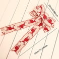thumbnail image 3 of 3PCS Christmas Bows Hanging Printed Ribbon Bow Holiday Bow Xmas Tree Decoration, 3 of 10