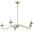 thumbnail image 6 of Trade Winds Lighting 5-Light Chandelier In Warm Brass, 6 of 7