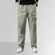 thumbnail image 4 of Pantalones holgados de algodón de talla grande para hombre, de color liso y cintura elástica, versátiles para el día a día y el trabajo., 4 of 7
