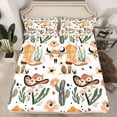 thumbnail image 2 of Feelyou Western Cactus Plant Bed Sheets, Tribal Cowgirl Cowboy King Sheets, 4-Piece, 2 of 7