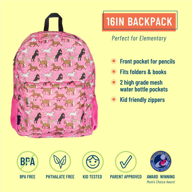 Backpack - Fairy Horses Mini - Small pink backpack with horse