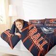 thumbnail image 4 of jejeloiu Ruby Football Sport Twin Comforter Sets,Orange Black Bedding Set For Boys Kids Reversible 2-Piece, 4 of 8