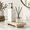 Beige Travertine, variant on Beige Travertine Pedestal Stand Riser For Soap Dispenser And Decor
