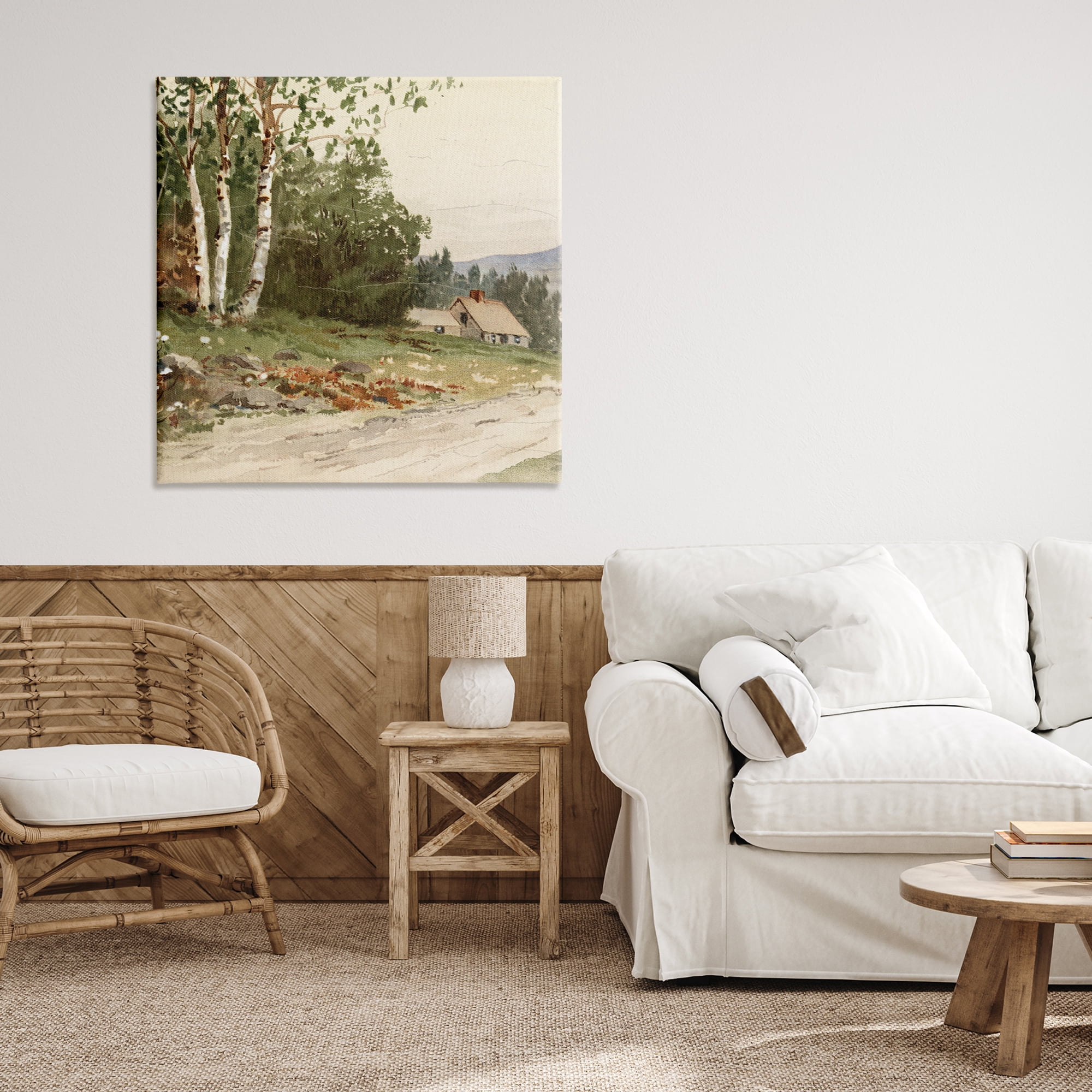 Stupell Industries Farm House Dirt Road Canvas Wall Art, design by Lula Bijoux & co.