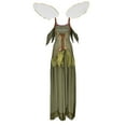 thumbnail image 5 of Disfraz de hada de las flores, elfo ángel, Campanilla, para mujer adulta, fiesta de Halloween, cuento de hadas, bosque verde, disfraz de fantasía, 5 of 5