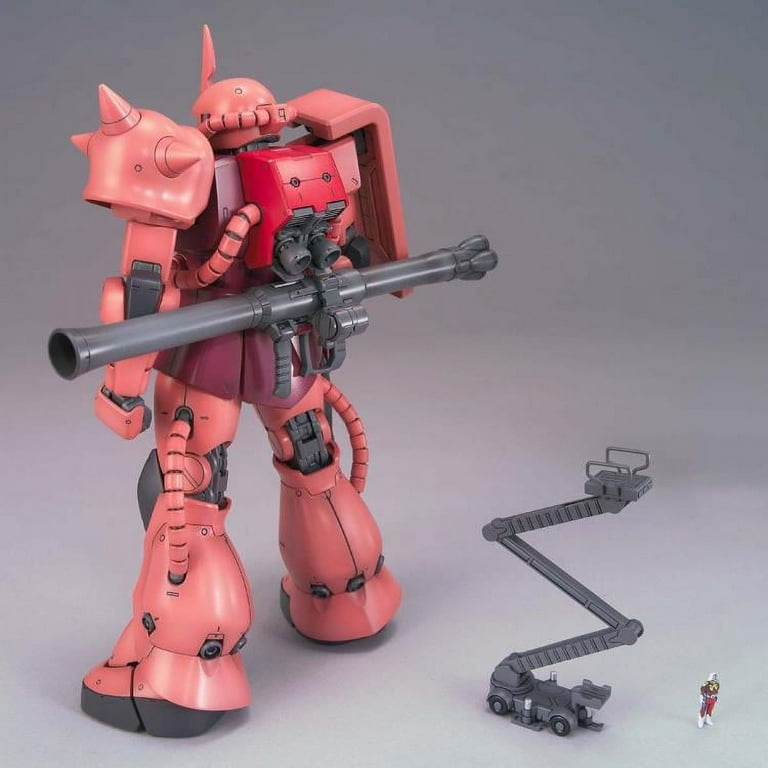Gundam Master Grade Toy Kit: 1/100 Scale Model MS-06 Char's Zaku