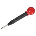 thumbnail image 1 of Uxcell 1-Pack Punzón Automático, 5.2" Punzón de Clavo de Resorte de HSS con Tapa de Almohadilla para la Palma para Placa de Acero/Tablero de Madera/Vidrio [Negro], 1 of 7