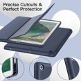 thumbnail image 2 of JETech Case for iPad 9.7-Inch (6th/5th Generation, 2018/2017) with Pencil Holder, Slim Tablet Cover with Soft TPU Back, Auto Wake/Sleep (Navy), 2 of 8