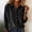 Black women corduroy button down shirt a1, variant on Women Collared Corduroy Long Sleeve Button Down Solid Casual Shirt Shacket Fall Winter Outfits, White M