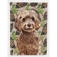thumbnail image 1 of Carolines Treasures BB9584CHF Brown Cockapoo Pine Cones Flag Canvas - House Size, 1 of 4