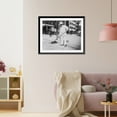thumbnail image 3 of Historic Framed Print, [New York City]: Street sweeper and broom, 17-7/8" x 21-7/8", 3 of 9