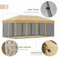 thumbnail image 4 of 10' x 20' Pop Up Canopy Tent with Netting, Heavy Duty Instant Sun Shelter, Large Tents for Parties with Carry Bag for Outdoor, Garden, Patio, B, 4 of 6