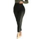 thumbnail image 1 of Gibobby pantalones de vestir mujer cintura alta Pantalones de trabajo recortados de cintura alta para mujer, pantalón liso con cremallera, pantalón informal holgado con cintura elástica (Negro, M), 1 of 5