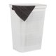 thumbnail image 1 of Cesta para ropa Mind Reader, 60 L, delgada, con tapa de plástico, color blanco, 1 of 7