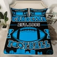 thumbnail image 2 of Erosebridal Sport Football Bed Sheets Set Queen Size,Ball Game Bedding Sets Queen Size,Rugby Room Decorative(Carolina),Lightweight,4 Pieces, 2 of 7