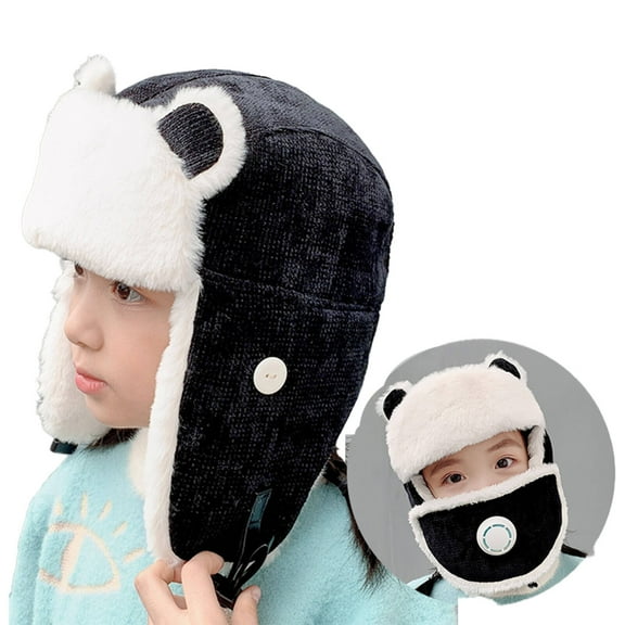 TELOLY 2 Pcs Toddler Hat,Knitted Baby Hats,Adorable Newborn Hats,Style 1