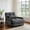 Dark Gray, variant on ALAULM Modern Single-Seater Folding Sofa Bed Convertible Sleeper Couch with Pillows, Storage Side, Versatile Floor Couch for Living Room Bedroom, Black