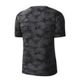 thumbnail image 6 of Yuncity Men's Casual Shirts Print Round Neck Gym Workout Sports Wear Comfortable Breathable All Season Fit Men's T-Shirts M, 6 of 7