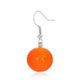 thumbnail image 3 of Resin Orange Earrings Peeled Orange Fruit Earrings Asymmetrical Ear Jewelry, 3 of 5