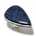 thumbnail image 2 of Natural Sodalite Gemstone Handmade 925 Sterling Silver Gift Ring Size 8, 2 of 2