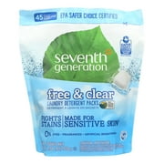 Angle View: Seventh Generation Laundry Detergent - Packs - Case of 8 - 45 count