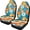 Cartoon Daisy, variant on FUIALDOLG Tiger Print Front Seat Covers 2 Pcs Set Waterproof Car Seat Cushions All-Season Protection Car Accessory for Cars Truck Van SUV Sedan