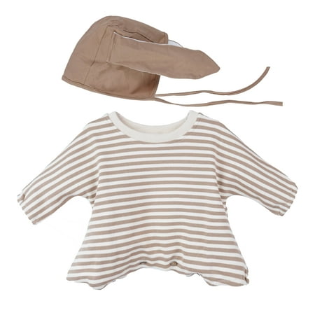 

Salute Newborn Unisex Long Sleeve Stripe Romper Beige 18-24 Months