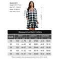 thumbnail image 3 of VEPKUL V Neck Plus Size Dresses 3/4 Sleeve Casual Loose Swing Fall Dress with Pockets Flower51_3X, 3 of 9