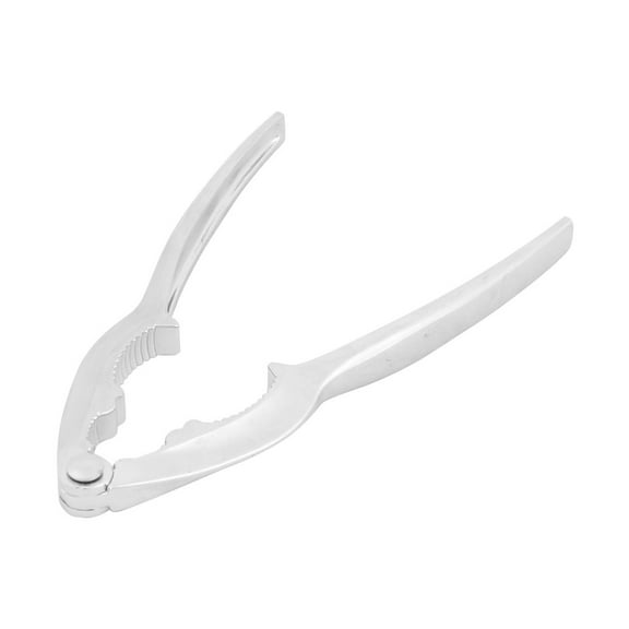 REGALWOVEN Home Metal Almond Pecan Plier Clamp Kitchen Nutcracker Sheller Silver Tone