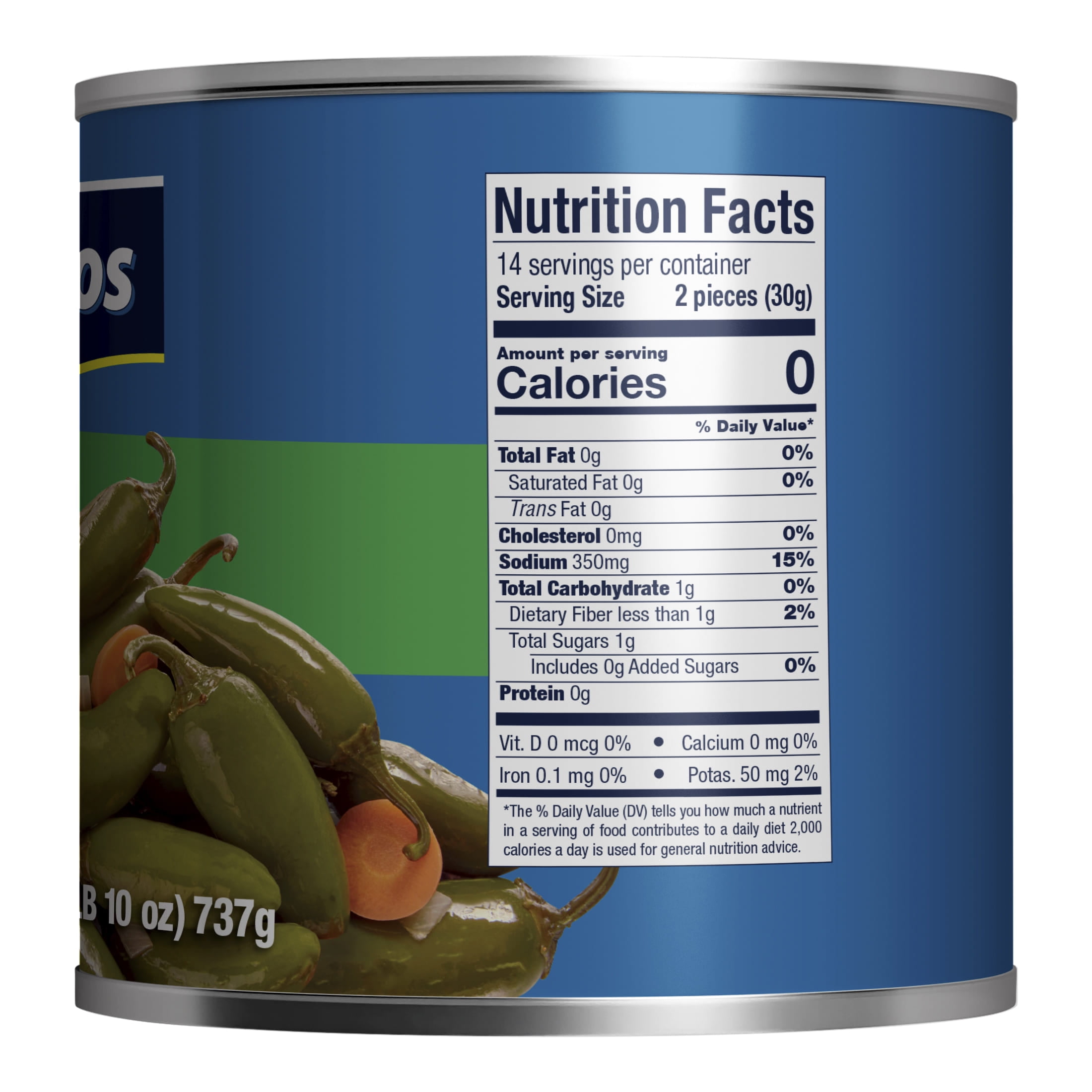 (3 pack) San Marcos Shelf Stable Whole Jalapeno Peppers, 26 oz Can