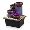 thumbnail image 1 of Fuente de mesa AMOOTEK de 4 niveles con LED para interior, 1 of 8