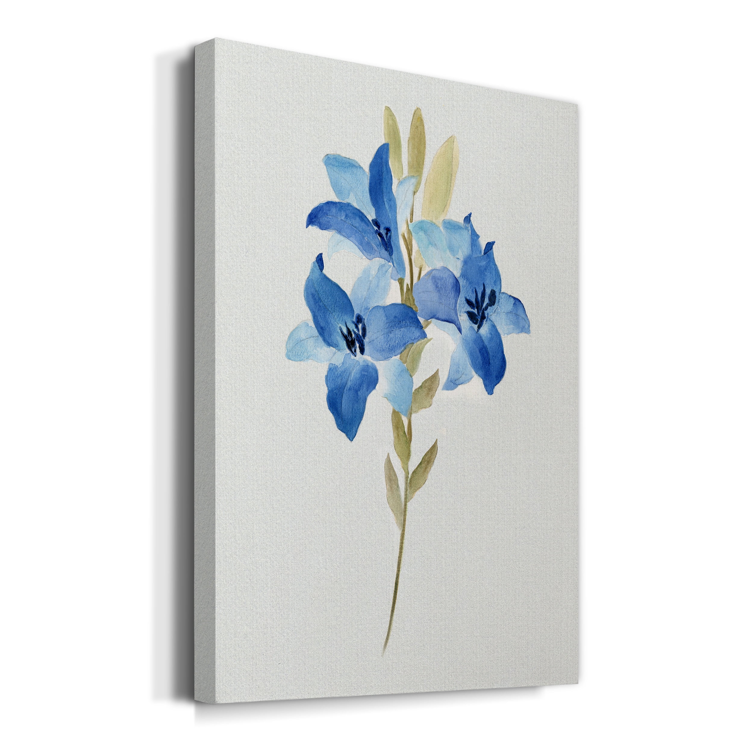 Blue Blossom Botanical III Premium Gallery Wrapped Canvas - Ready to Hang - 8 x 12