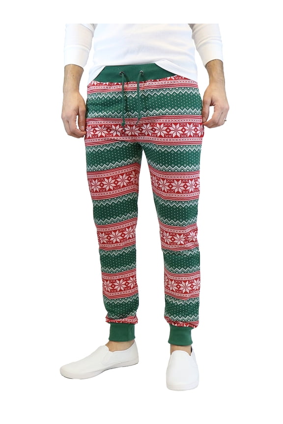Men's Slim-Fit French Terry Holiday Christmas Joggers (S-2XL)