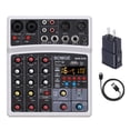 thumbnail image 1 of Mezclador de sonido de audio BT de 4 canales portátil Consola de DJ de mezcla multifuncional Mezclad BOMGE Máquina de sonido, 1 of 7