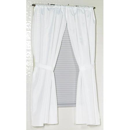 Small Window Curtains And Drapes White Fabric Window Curtain: 54